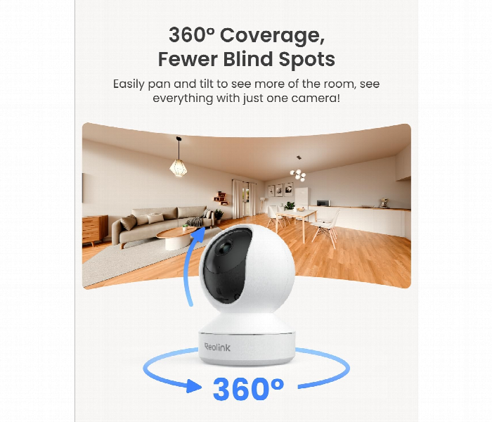 Reolink E1 4Mp Indoor Wifi Security Camera - Zoom Image 6