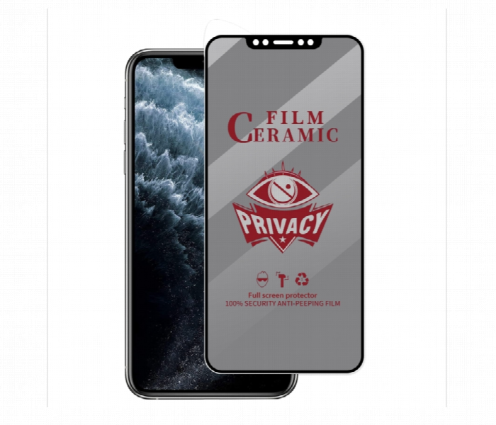 Iphone 11 Pro Max Privacy Ceramic Matte Screen Guard - Zoom Image 1