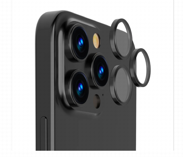 Iphone 16 Pro Max Camera Protector Black Titanium Glass - Zoom Image