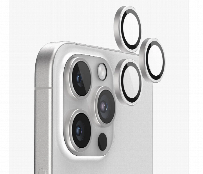 Iphone 16 Pro Max Camera Protector White Titanium Glass - Zoom Image