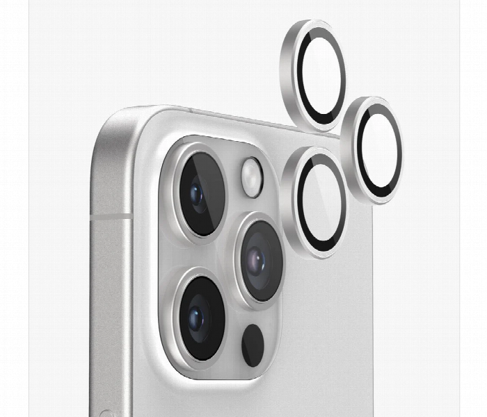 Iphone 16 Pro Camera Protector White Titanium Glass - Zoom Image