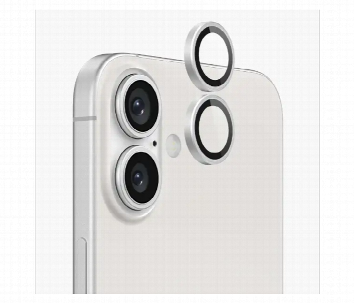 Iphone 16 Plus Camera Protector White - Zoom Image