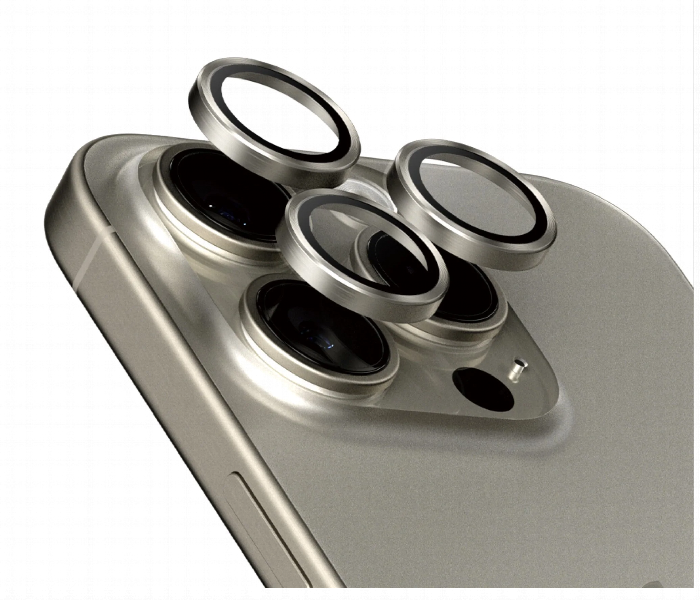 Iphone 15 Pro Max Natural Titanium Camera Protector - Zoom Image