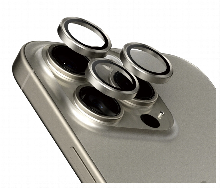 Iphone 15 Pro Natural Titanium Camera Protector - Zoom Image