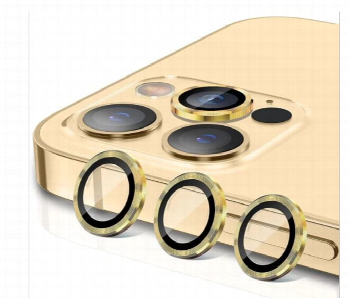 Iphone 13 Pro Gold Camera Protector - Zoom Image