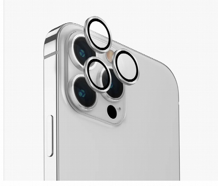 Iphone 13 Pro Silver Camera Protector - Zoom Image