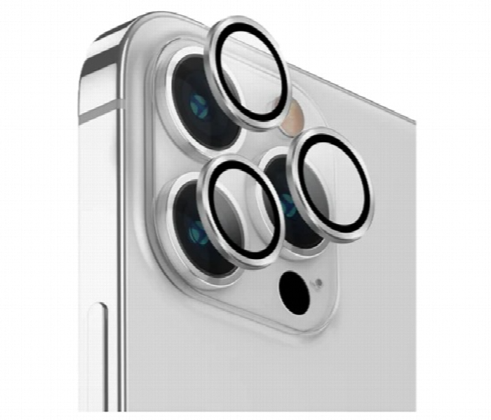 Iphone 12 Pro Silver Camera Protector - Zoom Image
