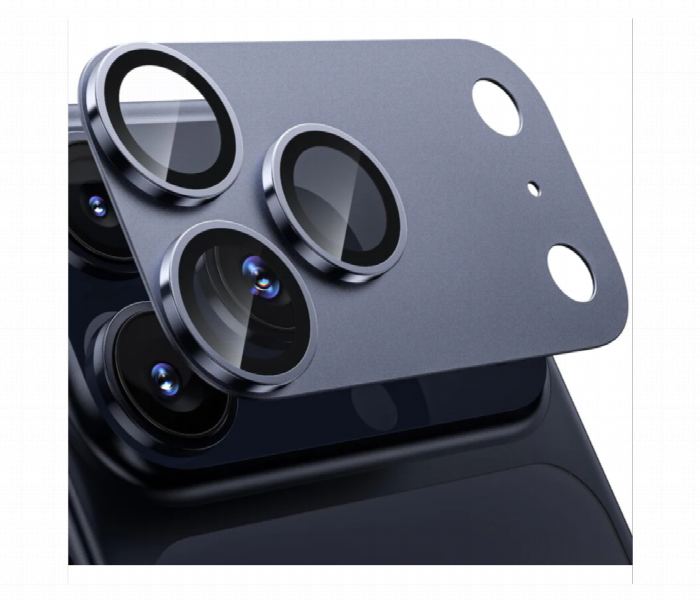 Iphone 17 Pro Max Full Camera Protector Deep Blue Glass - Zoom Image