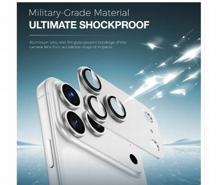 Iphone 17 Pro Max Full Camera Protector Silver - Zoom Image 3
