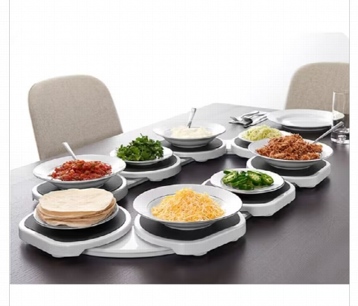 Rotating Table Tray 360 Spinning Dining Organizer With Smooth Glide System - Zoom Image 2