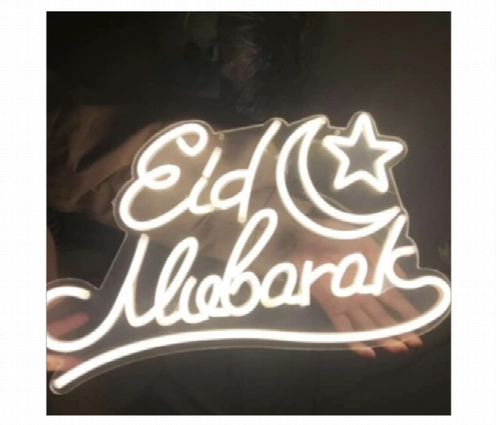 Eid Mubarak Led Neon Table Light Decor Lamp - Zoom Image 2