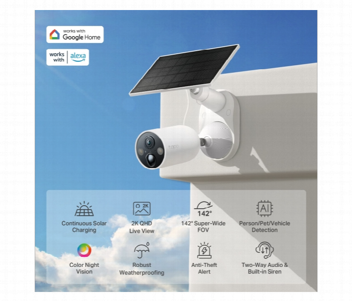 Tapo C425 Kit  Solar Powered Security Camera Kit - Zoom Image 3