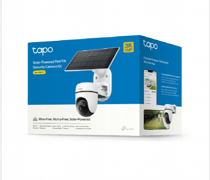 C630 Kit Solar Powered Pan Tilt Security Camera Kit - Zoom Image 4