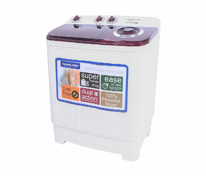 Hamilton Washing Machine Ht5612Wm 7.5Kg Twin Tub White