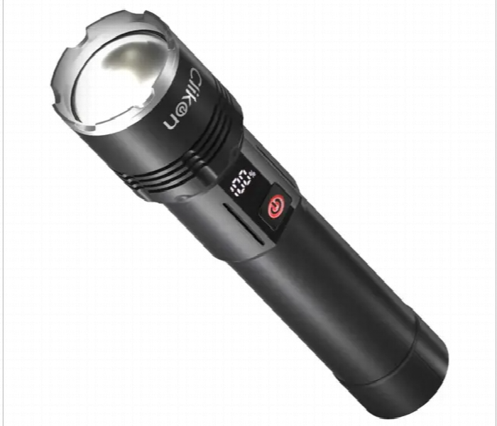 clikon rechargeable led flashlight Combo Pack of 2 Flashlights, Unbreakable Front Glass, Water Resistant 'O' ring, Supersoft Silicone Button, Charge Indicator, 5-Watts, 2 Years Warranty, Black Buy Clikon Ck8034 5V 10W