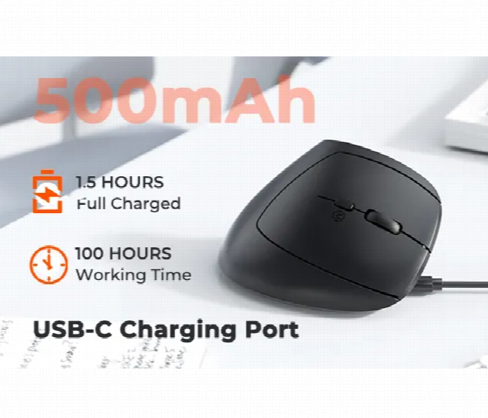 Meetion Mouse Btm008 Vertical Wireless Rechargeable - Zoom Image 3