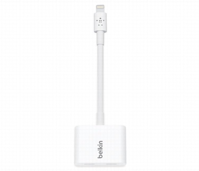 Belkin Lightning  Plus  Aux Adapter Charge Audio Iphone - Zoom Image 3