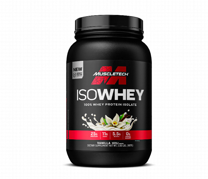 Muscletech Isowhey Whey Isolate Protein 2Lbs Vanilla - Zoom Image 1