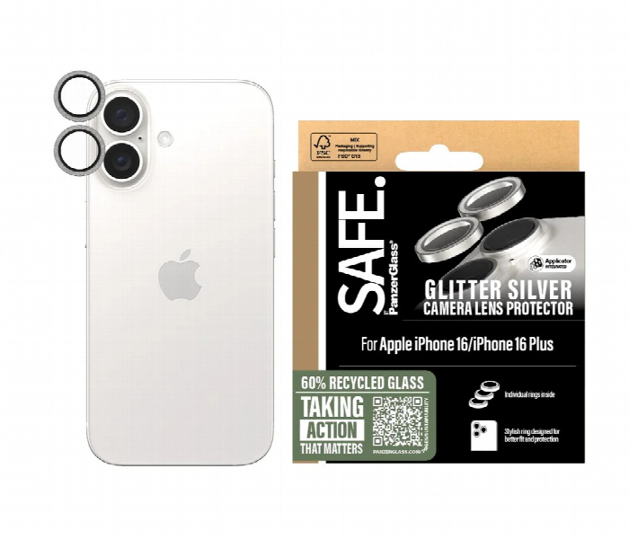 Panzerglass Camera Lens Protector Iphone 16 And 16 Plus Silver - Zoom Image 3