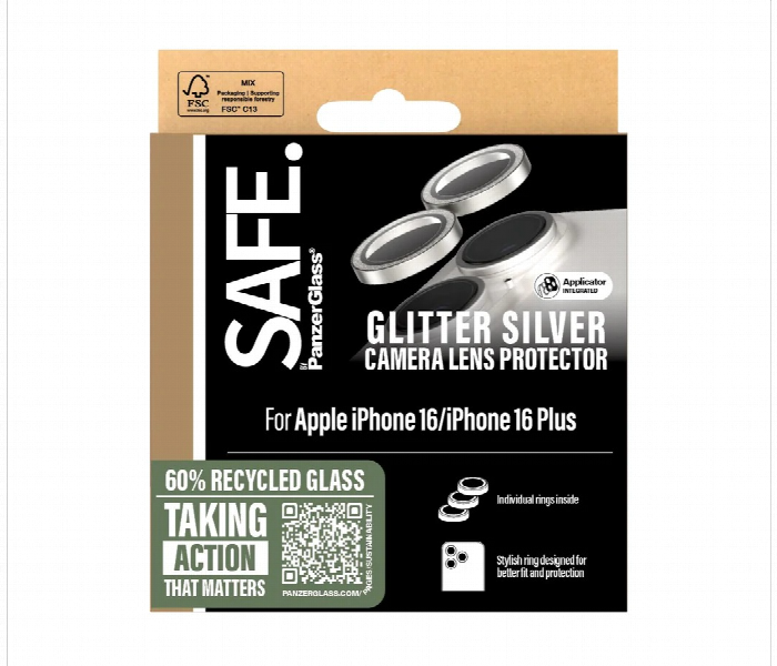 Panzerglass Camera Lens Protector Iphone 16 And 16 Plus Silver - Zoom Image 4