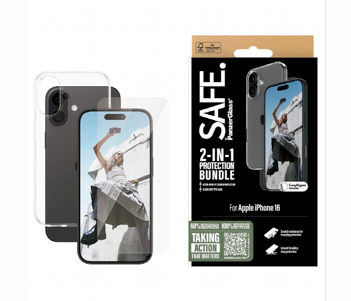 Panzerglass 2 In 1 Bundle Iphone 16 Case Screen Guard - Zoom Image 3