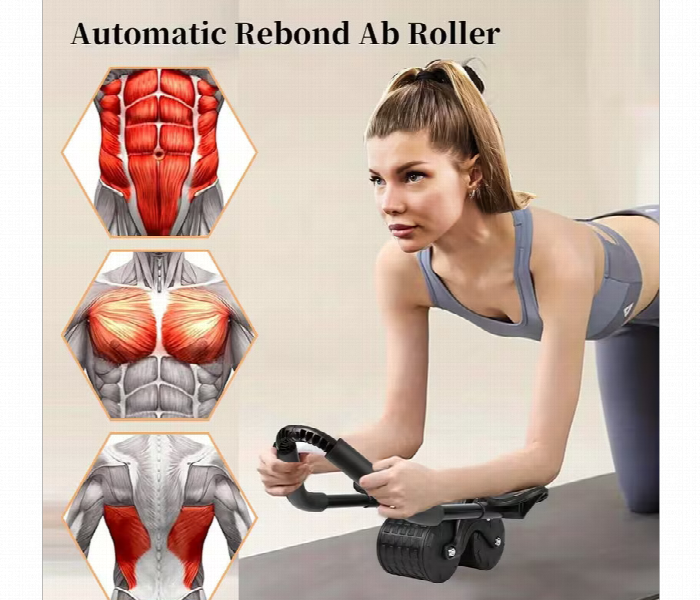 Quick Rebound Abdominal Wheel With Knee Mat - Zoom Image 3