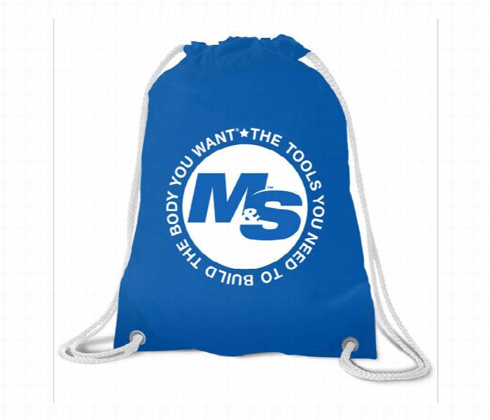 Muscle And Strength Iconic Drawstring Bag Blue - Zoom Image