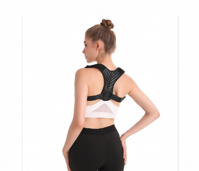 Universal Back Support Brace Medium Black - Zoom Image 2