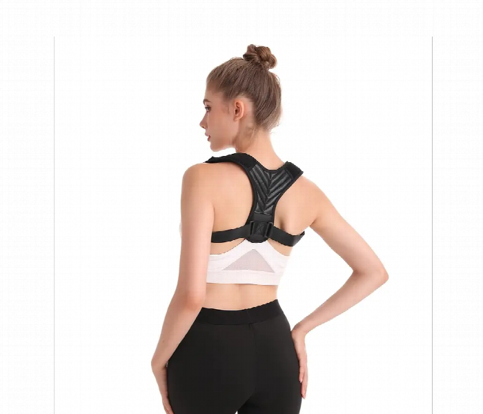 Universal Back Support Brace Large Black - Zoom Image 2