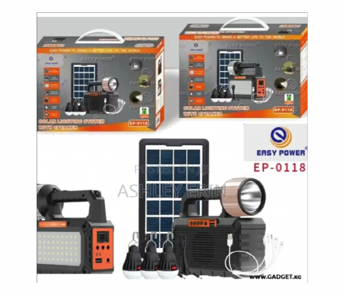 Solar Light Bluetooth Radio Mobile Charging Led System - Zoom Image 2