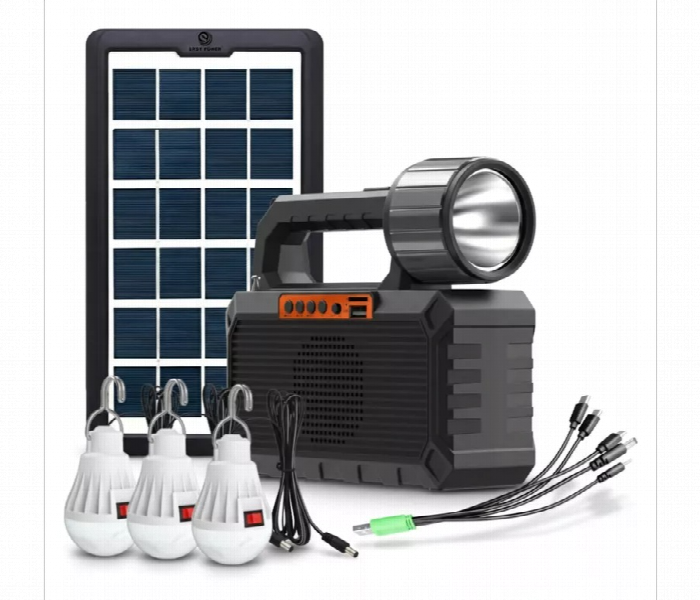 Solar Light Bluetooth Radio Mobile Charging Led System - Zoom Image 3