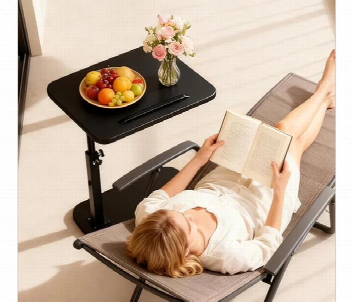 Adjustable Sofa Side Table Rotating Desktop Movable Design - Zoom Image 4
