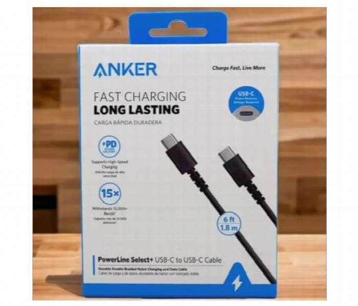 Anker Powerline Selectplus Usb C Cable 6Ft 100W Fast Charge - Zoom Image 2