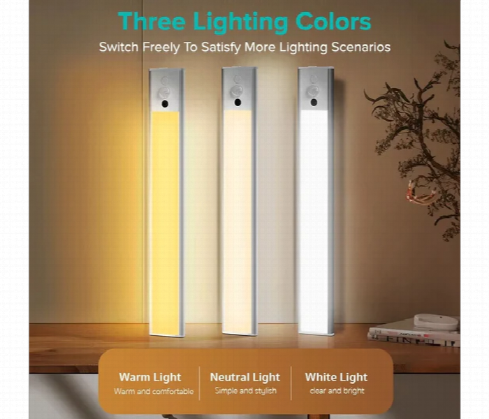 Coteci 20Cm Motion Sensor Led Strip Light 33 Leds - Zoom Image 2
