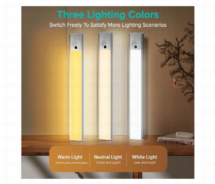 Coteci 30Cm Motion Sensor Led Strip Light 1.5W Silver - Zoom Image 2