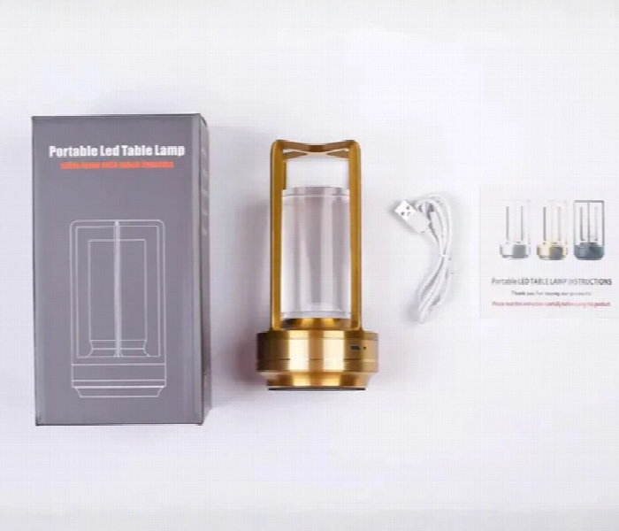 Portable Led Crystal Table Lamp With Touch Function Crystal Style Finish - Zoom Image 5