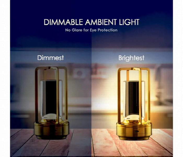 Portable Led Crystal Table Lamp With Touch Function Crystal Style Finish - Zoom Image 6