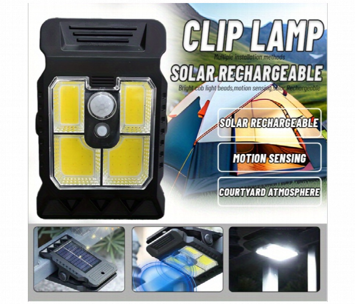 Solar Clip Lamp Motion Sensor Waterproof Camping - Zoom Image 2