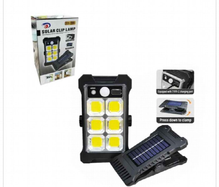 Solar Clip Lamp Motion Sensor Waterproof Camping - Zoom Image 1