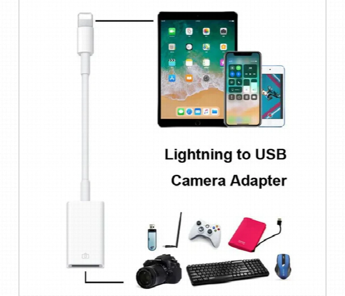 Coteci Cs8857 Lightning Usb Camera Adapter Plug And Play - Zoom Image 6