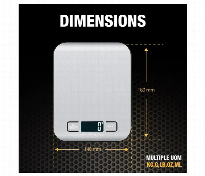 Denx X3629 Electronic Kitchen Scale With Lcd Display - Zoom Image 4