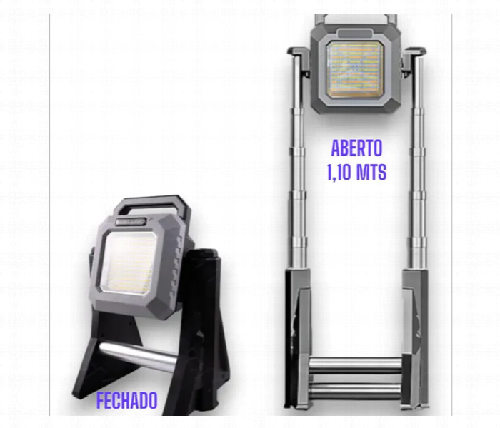Multifunctional Work Light With Telescopic Base 3000 Lumens - Zoom Image 5