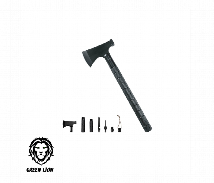 Green Lion Multi Tool Axe Black Adjustable Length - Zoom Image 1