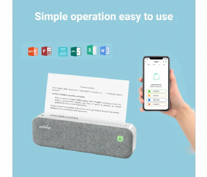 Peripage A4 5200Mah Portable Wireless Thermal Printer - Zoom Image 5