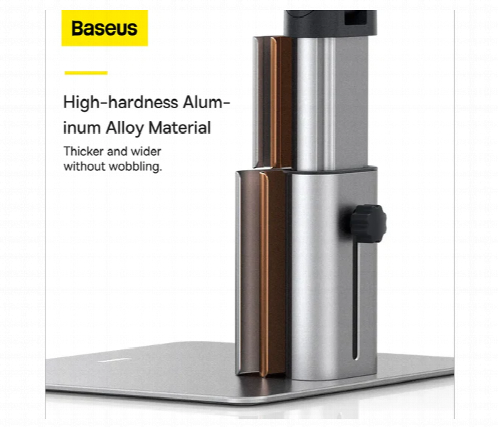 Baseus Metal Laptop Stand Adjustable Ergonomic Silver - Zoom Image 4