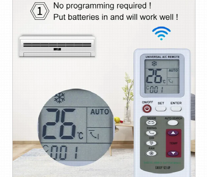 Kt 109 Ii Universal Ac Remote Control 2Xaaa - Zoom Image 3