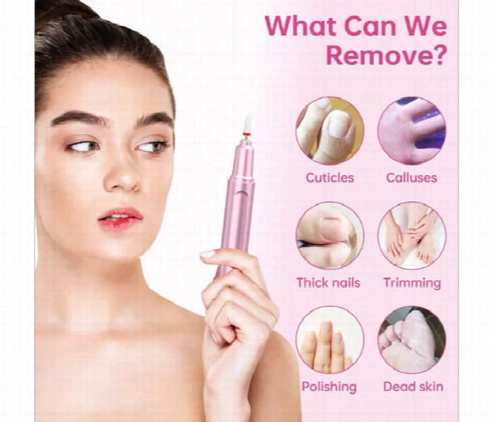 Portable Electric Rechargeable Nail Drill Machine 9 Bits Usb - Zoom Image 4