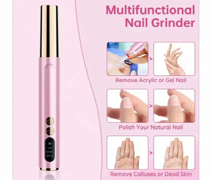 Portable Electric Rechargeable Nail Drill Machine 9 Bits Usb - Zoom Image 5