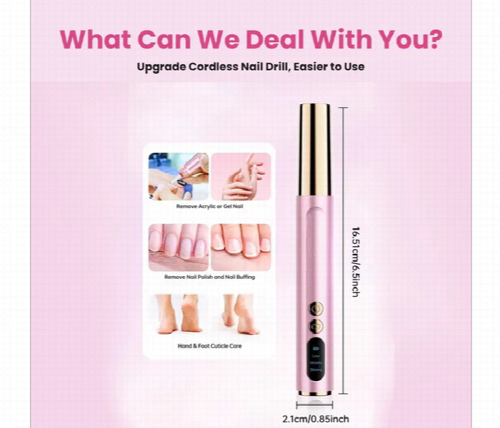 Portable Electric Rechargeable Nail Drill Machine 9 Bits Usb - Zoom Image 8