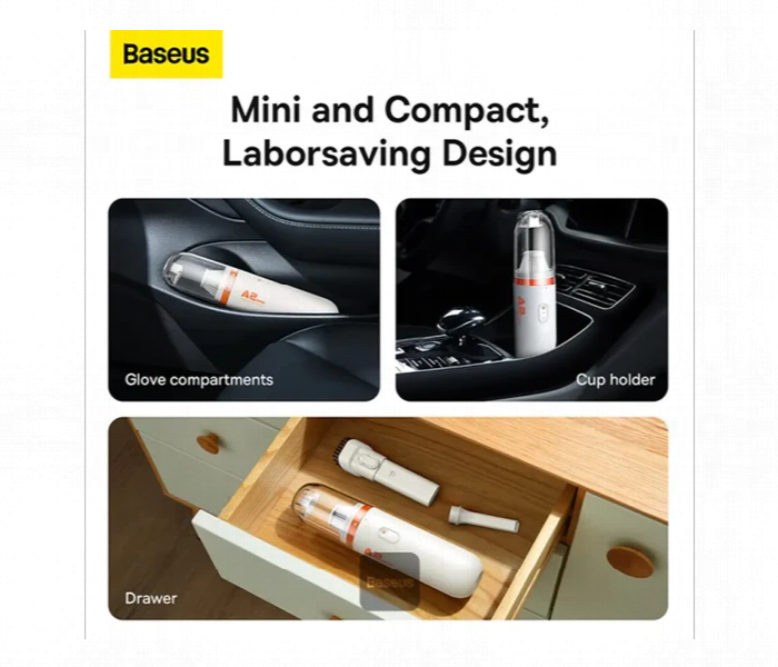 Baseus A2 2000Mah Pro Wireless Car Vacuum Cleaner - Zoom Image 3